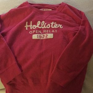 Hollister quarter sleeve sweatshirt